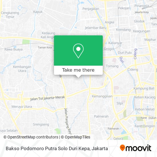 Bakso Podomoro Putra Solo Duri Kepa map