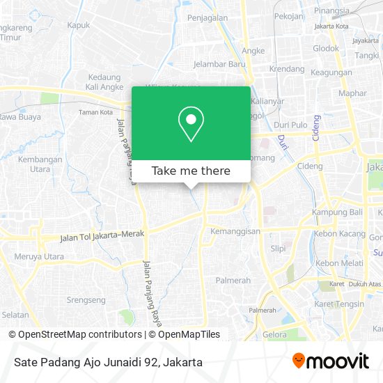 Sate Padang Ajo Junaidi 92 map
