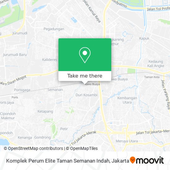 Komplek Perum Elite Taman Semanan Indah map