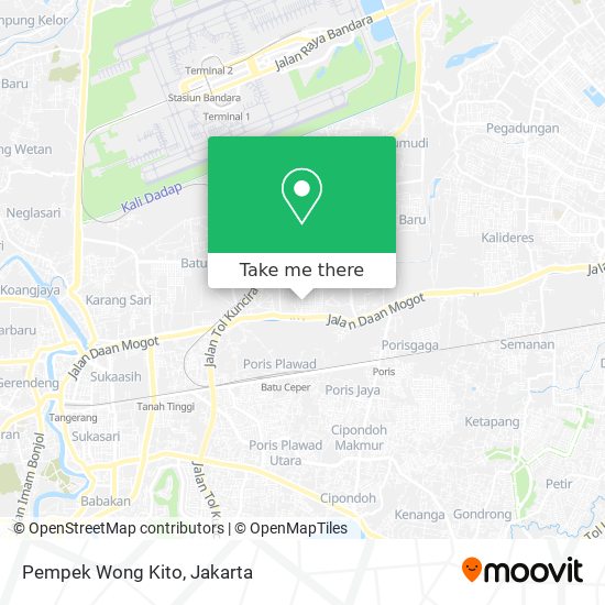 Pempek Wong Kito map