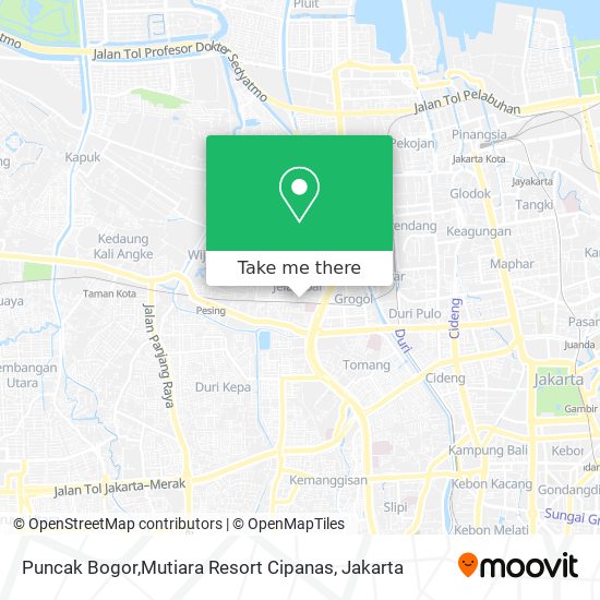 Puncak Bogor,Mutiara Resort Cipanas map