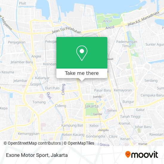 Exone Motor Sport map