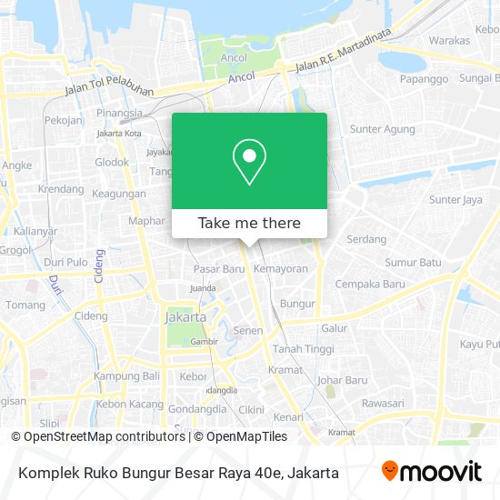 Komplek Ruko Bungur Besar Raya 40e map
