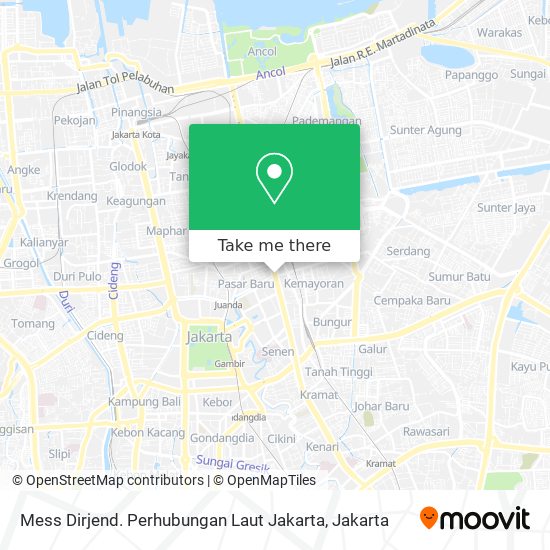 Mess Dirjend. Perhubungan Laut Jakarta map