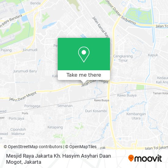 Mesjid Raya Jakarta Kh. Hasyim Asyhari Daan Mogot map