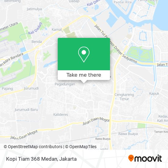 Kopi Tiam 368 Medan map