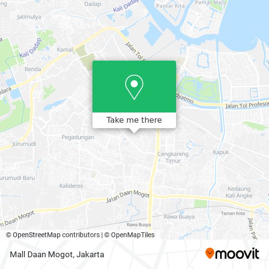 Mall Daan Mogot map