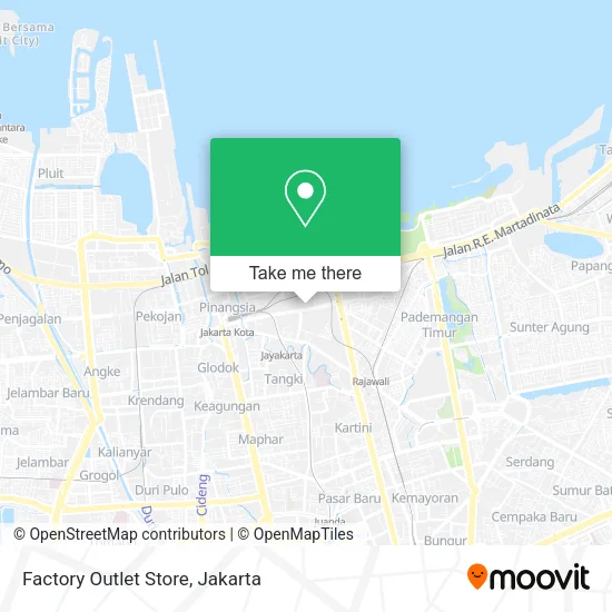 Factory Outlet Store map