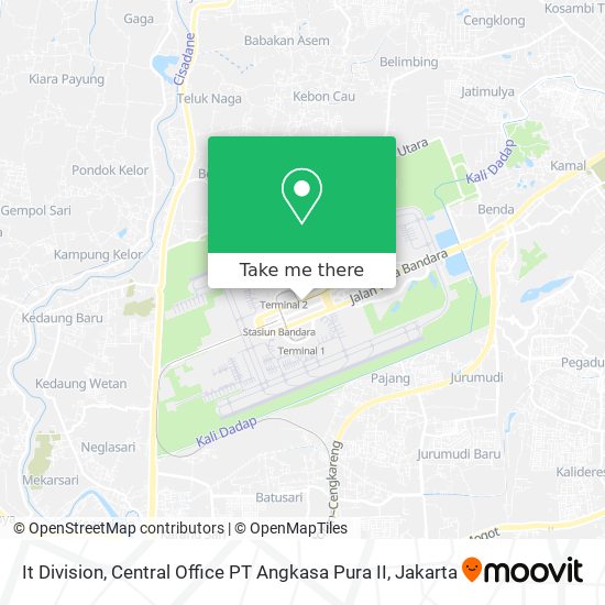 It Division, Central Office PT Angkasa Pura II map