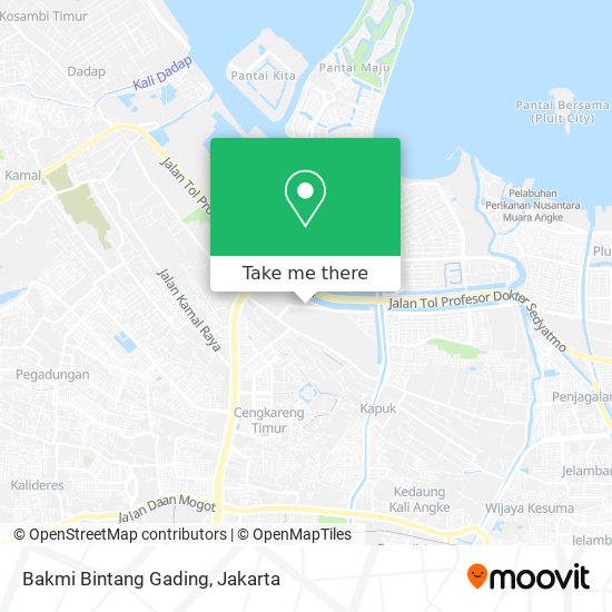 Bakmi Bintang Gading map