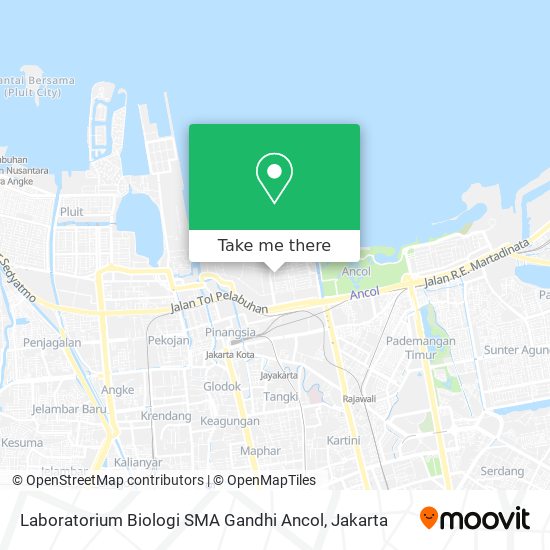 Laboratorium Biologi SMA Gandhi Ancol map