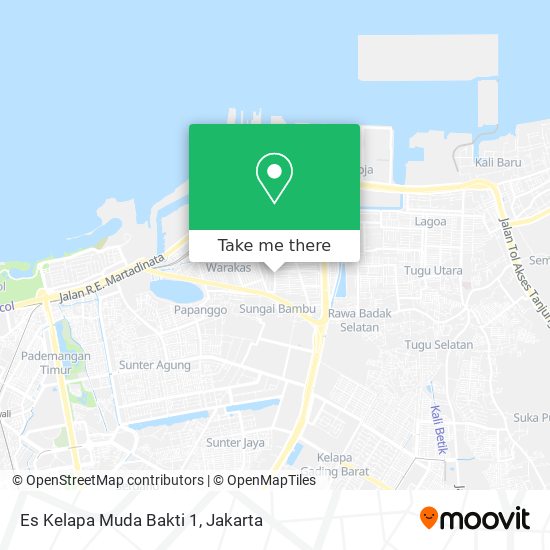 Es Kelapa Muda Bakti 1 map