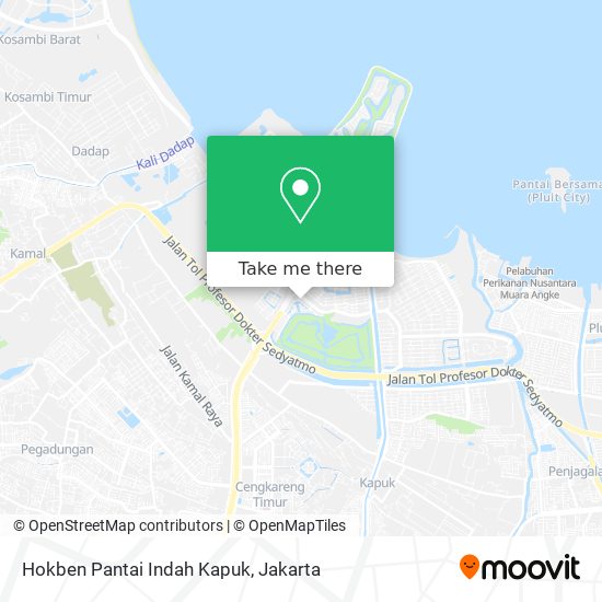 Hokben Pantai Indah Kapuk map