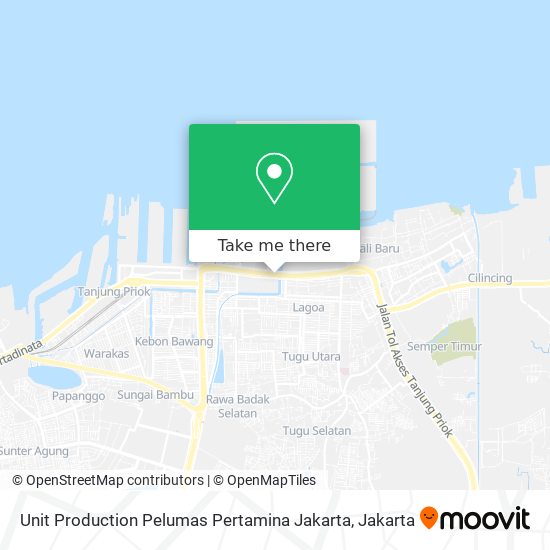 Unit Production Pelumas Pertamina Jakarta map