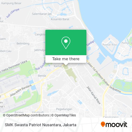 SMK Swasta Patriot Nusantara map