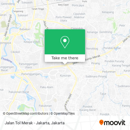 Jalan Tol Merak - Jakarta map