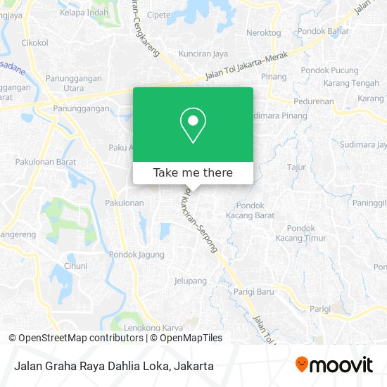 Jalan Graha Raya Dahlia Loka map