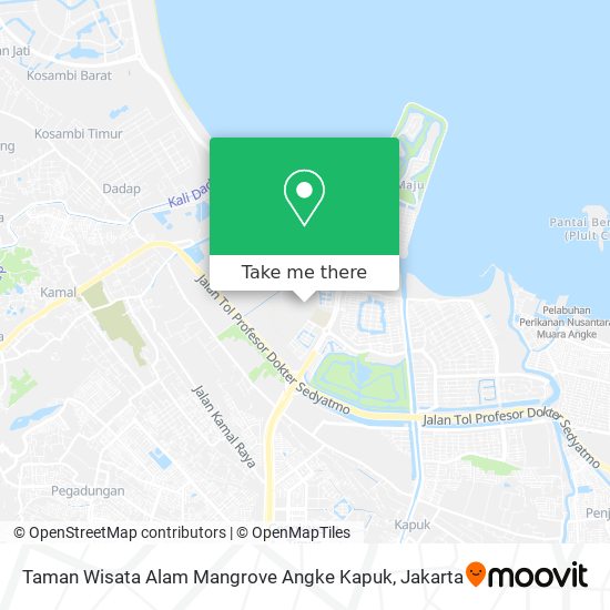 Taman Wisata Alam Mangrove Angke Kapuk map