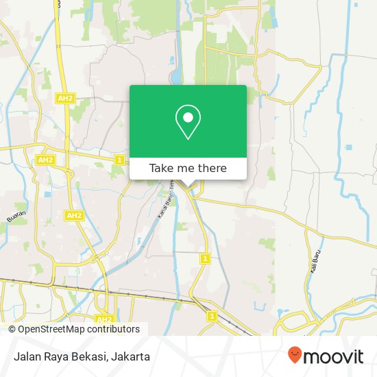 Jalan Raya Bekasi map