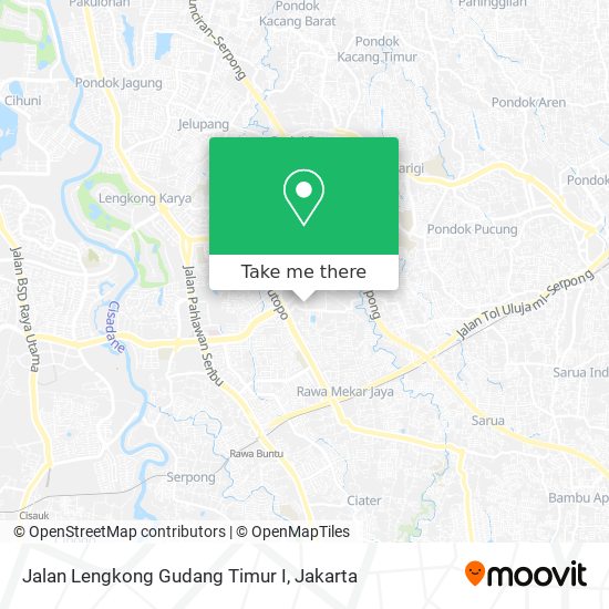 Jalan Lengkong Gudang Timur I map