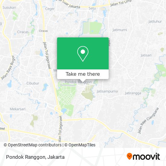 Pondok Ranggon map