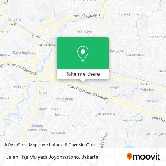 Jalan Haji Mulyadi Joyomartono map