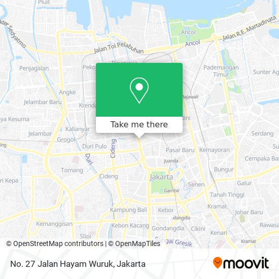 No. 27 Jalan Hayam Wuruk map