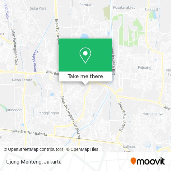 Ujung Menteng map