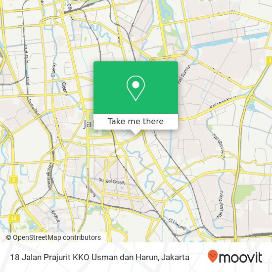 18 Jalan Prajurit KKO Usman dan Harun map