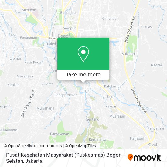 Pusat Kesehatan Masyarakat (Puskesmas) Bogor Selatan map