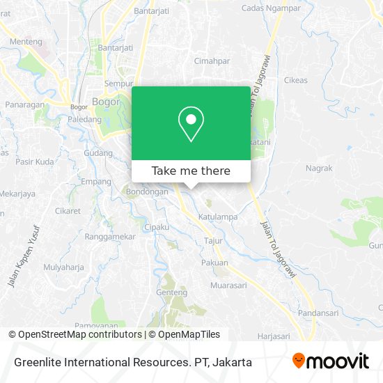 Greenlite International Resources. PT map