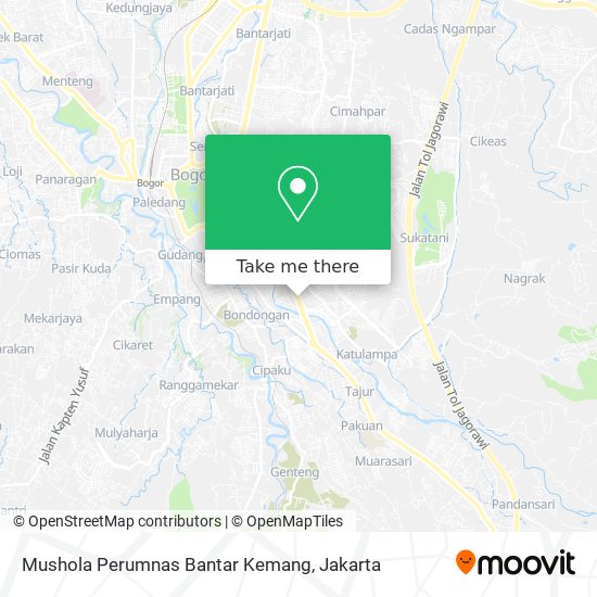 Mushola Perumnas Bantar Kemang map