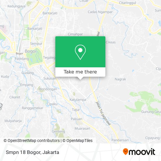 Smpn 18 Bogor map