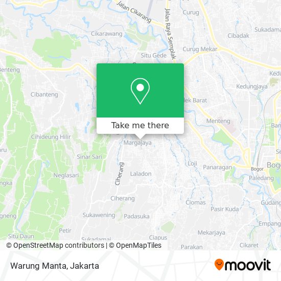 Warung Manta map