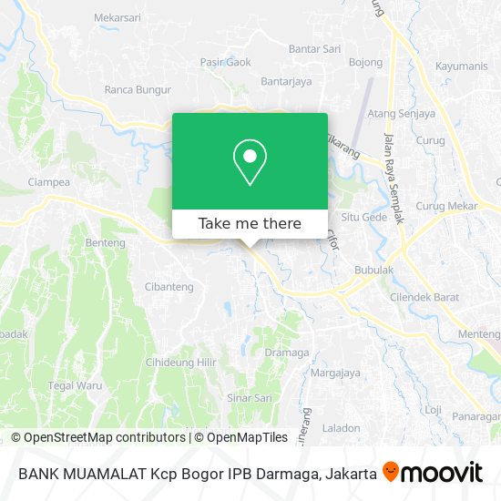 BANK MUAMALAT Kcp Bogor IPB Darmaga map