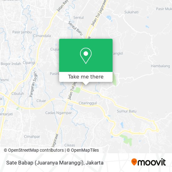 Sate Babap (Juaranya Maranggi) map