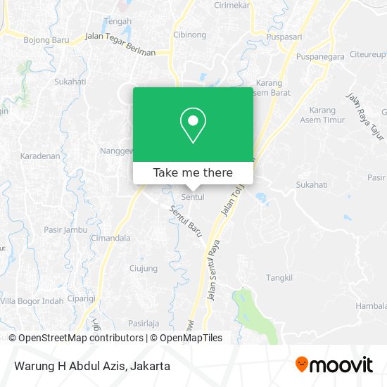 Warung H Abdul Azis map