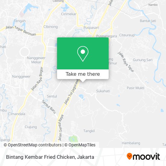 Bintang Kembar Fried Chicken map