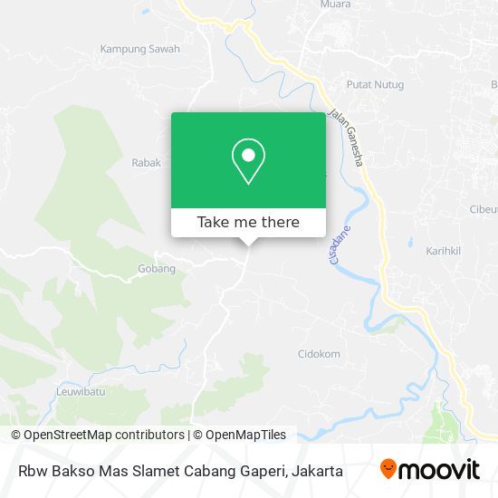 Rbw Bakso Mas Slamet Cabang Gaperi map