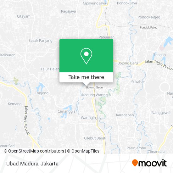 Ubad Madura map