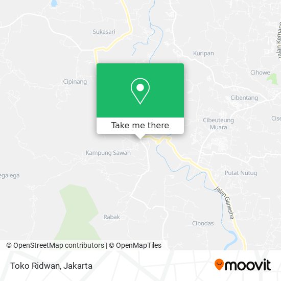 Toko Ridwan map