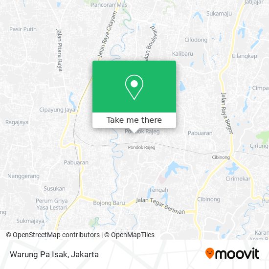 Warung Pa Isak map