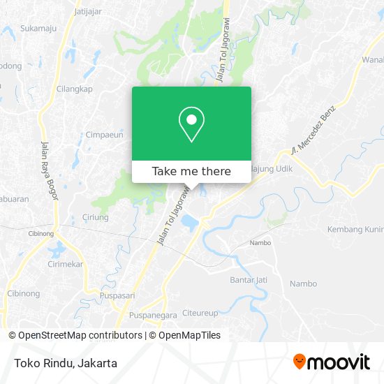 Toko Rindu map