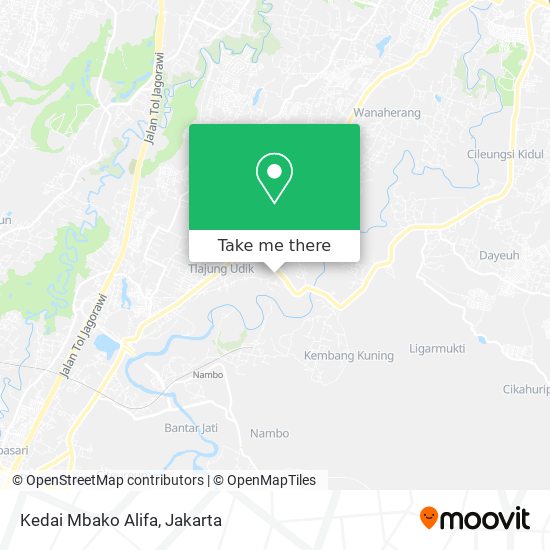 Kedai Mbako Alifa map