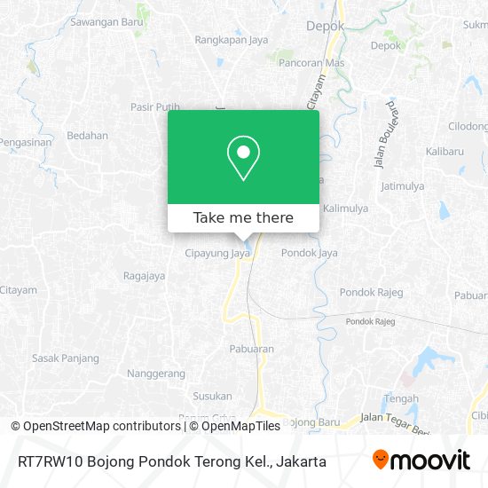 RT7RW10 Bojong Pondok Terong Kel. map