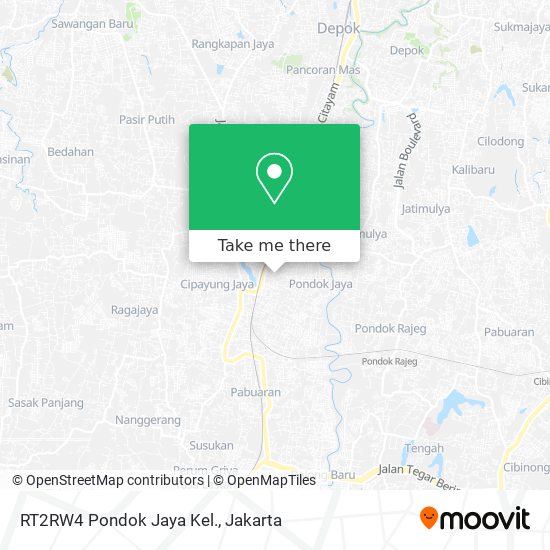 RT2RW4 Pondok Jaya Kel. map