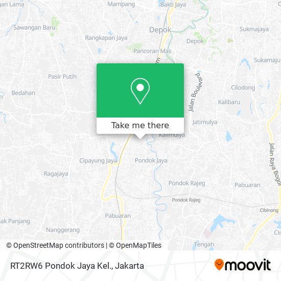 RT2RW6 Pondok Jaya Kel. map
