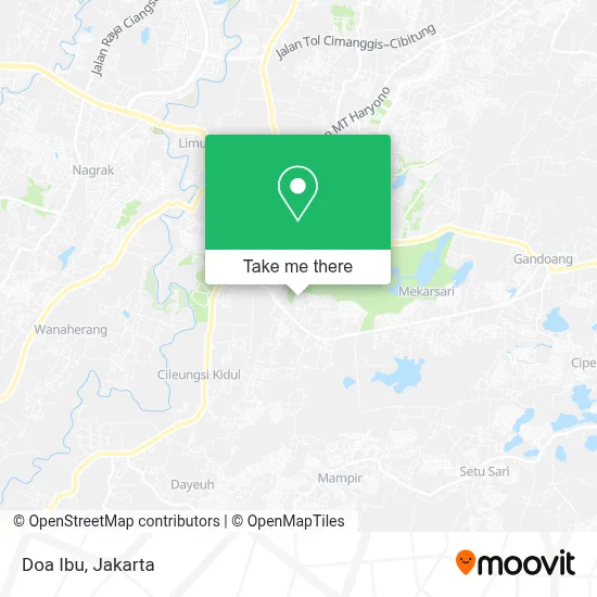 Doa Ibu map
