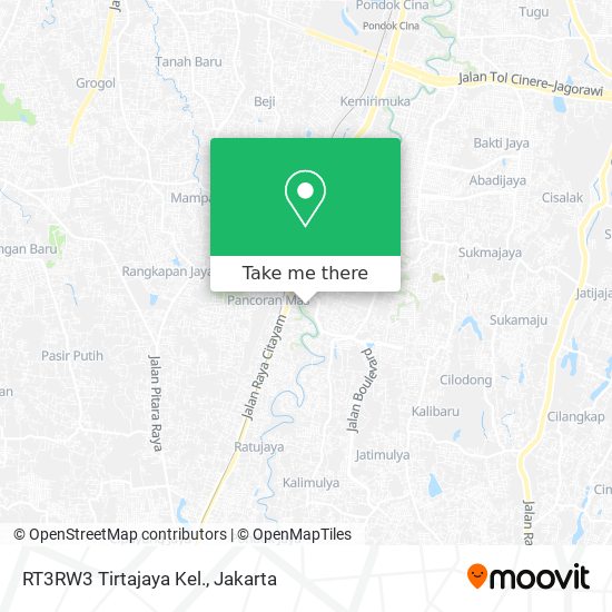 RT3RW3 Tirtajaya Kel. map