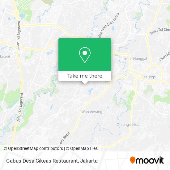 Gabus Desa Cikeas Restaurant map